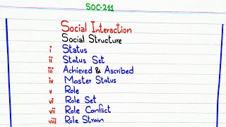 Social Structure  Status  Achieved  Ascribed  Master status  Role  Role Conflict amp Strain pu [upl. by Oiliruam]