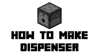 How to Make a Dispenser in Minecraft [upl. by Leirbma]