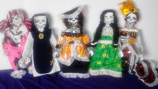 como vestir calaveras de papel CATRINA [upl. by Alie]