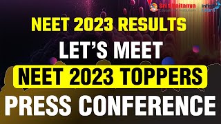 🔴Lets Meet Sri Chaitanya NEET2023 Toppers  Press Conference LIVE  Historical Results [upl. by Kendry]