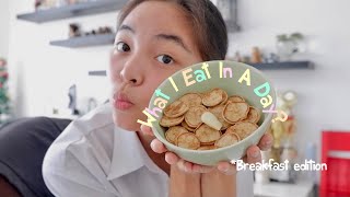 What I eat in a day breakfast edition  grandtastic [upl. by Yeknarf]