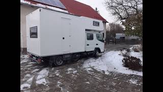 Wohnmobil Camper Mitsubishi Fuso Canter Roomtour selbst bau [upl. by Oecam519]