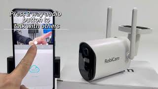 Robicam Solar Camera BC17  functional [upl. by Einyaj554]