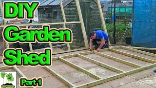 How To Build A Garden Shed Or Is It A Tiny House Complete Step By Step Guide Part 1 [upl. by Leda]