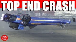 Top Fuel Crash Nostalgia Drag Racing Bakersfield [upl. by Bj]