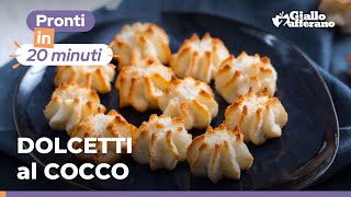 DOLCETTI al COCCO solo 3 ingredienti e super golosi😋😍🥥 [upl. by Nniuqal]