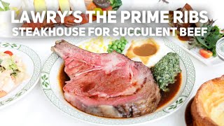 Lawry’s The Prime Rib Singapore  Grand Steakhouse Known For Succulent Beef And Lobsters [upl. by Lahcym]