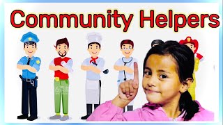 Community helpers for kids  Our helpers  Community helper  kids yunika show [upl. by Harolda590]