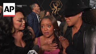 Quinta Brunson gets emotional at Emmys 2024 [upl. by Hodess440]