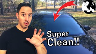 How To Super Clean Your Windshield 💥 Removes ALL Water Spots [upl. by Pacifa]