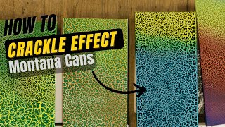 How to Use Montana CRACKLE EFFECT Spray Paint Tips amp Tutorial [upl. by Catarina]