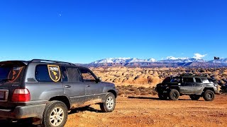 Moab  LX470 vs FJ Cruiser [upl. by Vrablik573]