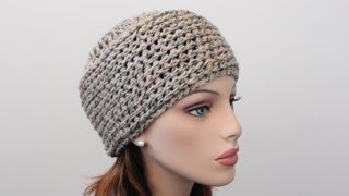 Crochet Beanie Hat [upl. by Dez]