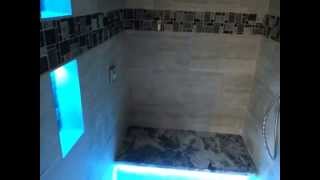 How to install Led strip lighting in a shower with shower niche VID 3 FINAL [upl. by Notnilk]