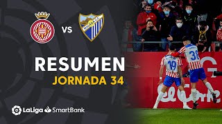 Resumen de Girona FC vs Málaga CF 10 [upl. by Gardol]