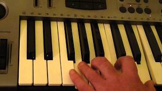 How to play the keyboard your first 3 chords C6 G7 and F6 [upl. by Yentruok236]