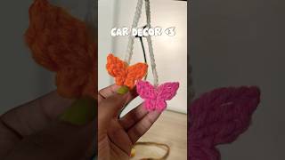 CROCHET CAR DECOR ✨ crochet diy crochetpattern craft shorts [upl. by Iclehc]