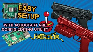 THE Easiest Sinden Lightgun Setup for RetroPie on Pi 45 with autostart and config editor [upl. by Krum819]