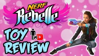 Nerf Rebelle Toy Review  Man Vs Youtube 3 [upl. by Lydnek]