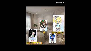 Knock knock whos there 😂 4 silly friends gacha club memetrend [upl. by Karleen]