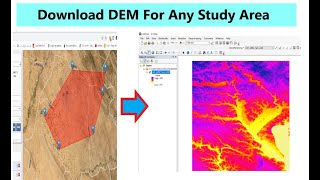 Download DEM data for any study area Downloading Digital Elevation Data from USGS EarthExplorer [upl. by Ylro764]