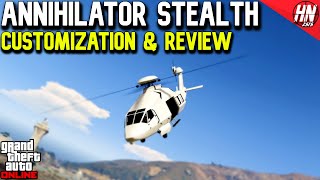 Annihilator Stealth Customization amp Review  GTA Online [upl. by Yelsha]