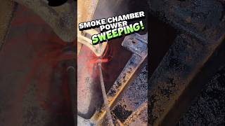 A Chimney Smoke Chamber Cleaning In Action shorts [upl. by Palila207]