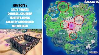 Fortnite Map Evolution Chapter 1 Season 1  Chapter 2 Remix [upl. by Nella]