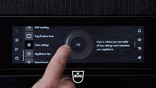 VZUG Steamer amp Backofen TouchscreenDisplay – Startbildschirm einstellen [upl. by Ellitnahc473]