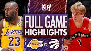 Los Angeles Lakers vs Toronto Raptors  Full Game Highlights  November 1 2024  202425 NBA Season [upl. by Nodnalb]