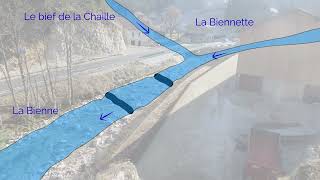 Arasement de seuils et récréation dun lit naturel sur la Bienne [upl. by Ralat]