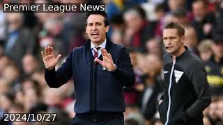 Unai Emery admits unpopular opinion after Aston Villa 11 Bournemouth [upl. by Ellenyl]