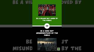 Would You Rather Super Heroes and Villians E4 wouldyourather triviaaddict [upl. by Gean460]