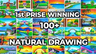 Natural Drawing For CompetitionNural Poster DrawingNatural Chartpaper Drawing drawing​ [upl. by Lliw]