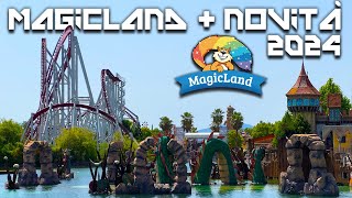 MAGICLAND TUTTO IL PARCO  NOVITÀ 2024 😨 PROVO LA NUOVA TORRE DI CADUTA ESTREMA [upl. by Ainaled]