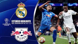 Real Madrid vs RB Leipzig Extended Highlights  UCL Round of 16 2nd Leg  CBS Sports Golazo [upl. by Ennaeel155]