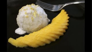 Mango amp Sticky Rice Recipe ข้าวเหนียวมะม่วง  Hot Thai Kitchen [upl. by Euqinotna]