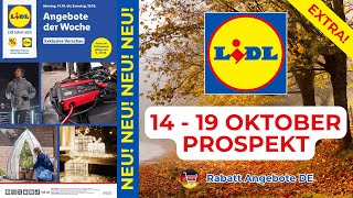 LİDL EXTRA Prospekte der Woche  Rabatt Angebote DE  14 Oktober  19 Oktober Prospekt [upl. by Leveridge536]