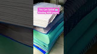 400 Pages Book 📚 Spiral Binding books spiralbinding viralvideo [upl. by Rudyard]