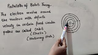 Postulates of Bohrs theory  Class 11 Chemistry Structure of Atom Chapter 2 Part 1 [upl. by Ellennej]