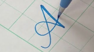 How to write Copperplate Calligraphy Alphabet with a Pentel Touch Brush Pen [upl. by Esaj752]