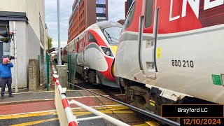 Brayford Level Crossing 12102024 ftJSlevelcrossingandtrains [upl. by Ttennaj634]