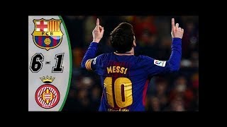 FC BARCELONE vs GIRONA  Liga Santander 2018 buts et résumé du match [upl. by Ativoj]