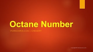 Octane Number [upl. by Felita]