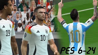 PES 6 ACTUALIZADO 2024  CALENTANDO PARA LAS COPAS  JUGAMOS CON LAS MEJORES SELECCIONES [upl. by Erdrich]