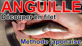 Découper poisson Anguille Méthode japonaise [upl. by Etty]