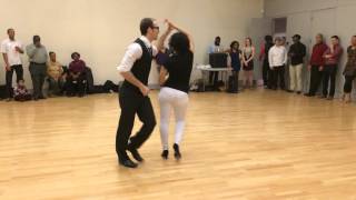 Bailar Casino Demo at DC Casineros Cuban Dance Social [upl. by Yecaj]