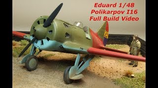 Eduard 148 Polikarpov I16 Type 10 Full Build Video [upl. by Vonny319]