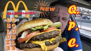 McDonalds ⭐DELUXE DOUBLE QUARTER POUNDER wCHEESE⭐ Food Review [upl. by Brendon]