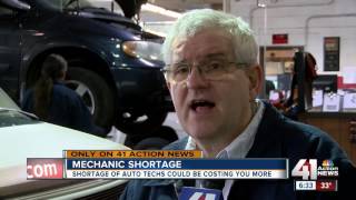 Mechanic shortage of auto techs could be costing you more [upl. by Jori]